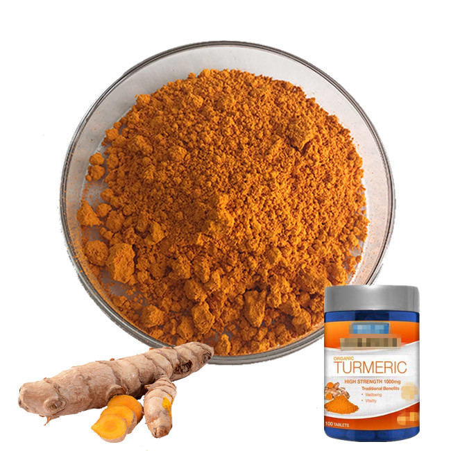 ISO 98 Curcumin Extract Powder Antibacterial Turmeric Root Extract