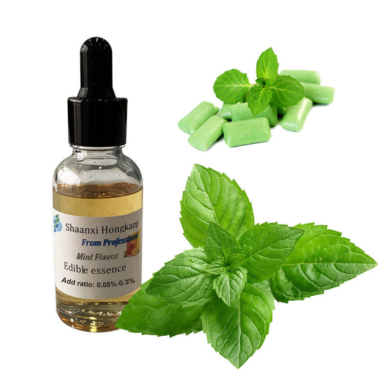 Mint Edible Flavor Water Soluble For Chewing Gum Food Grade ISO
