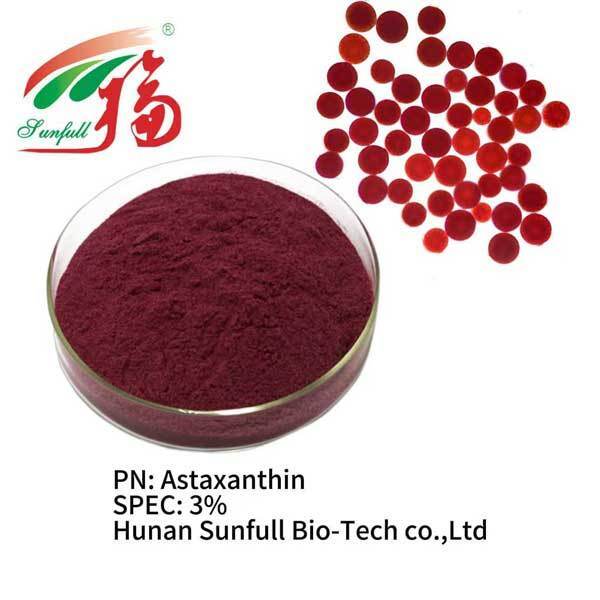 Haematococcus Pluvialis Extract 3% Astaxanthin Powder  Functional health food Skin care in cosmetics Pharmaceutical stuff Feed additive