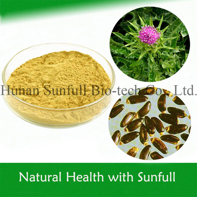 Organic Milk Thistle Extract Powder Silymarin Silybum Marianum For Liver Health