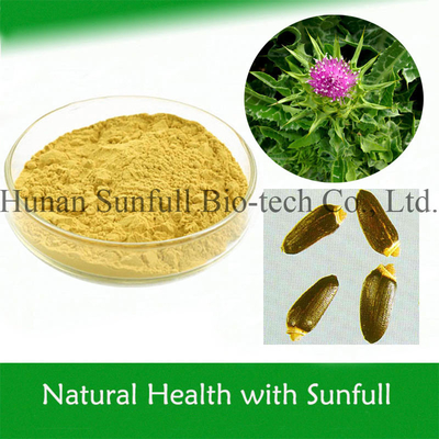 100% Natural Milk Thistle Extract Powder From Silybum Marianum Seeds For Liver Cell Growth