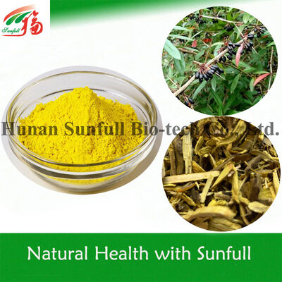 Antibacterial Extract Berberine Hydrochloride Yellow Crystalline Powder from Berberis species (Barberry) with CAS No. 633-65-8