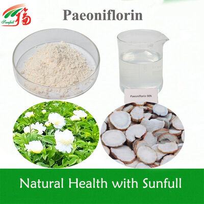Paeonia Albiflora Root Extract 50% Paeoniflorin with Skin Whitening Effect as Cosmetics Ingredient 